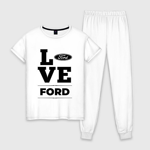 Женская пижама Ford Love Classic / Белый – фото 1