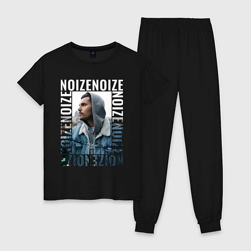 Женская пижама Noize MC Портрет / Черный – фото 1