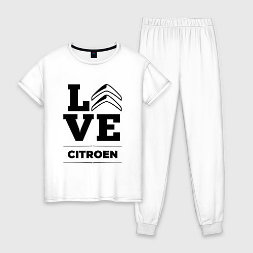Женская пижама Citroen Love Classic / Белый – фото 1