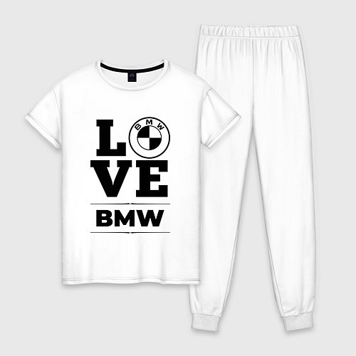 Женская пижама BMW love classic / Белый – фото 1