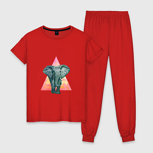 Женская пижама Elaphant Adventure / Красный – фото 1