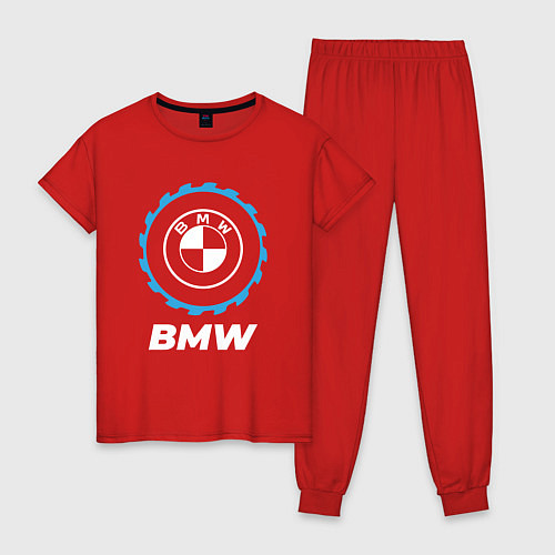Женская пижама BMW в стиле Top Gear / Красный – фото 1