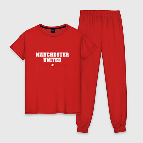 Женская пижама Manchester United football club классика / Красный – фото 1