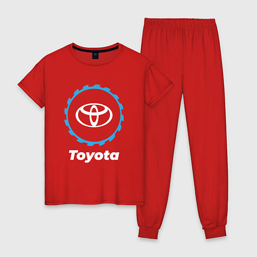 Женская пижама Toyota в стиле Top Gear / Красный – фото 1