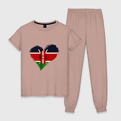 Женская пижама Сердце - Кения
