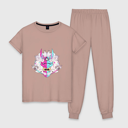 Женская пижама Жрицы демона / Пыльно-розовый – фото 1