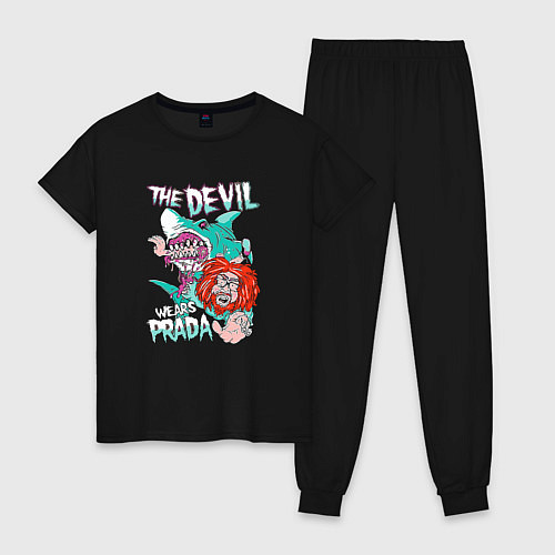 Женская пижама The Devil wears prada - Shark / Черный – фото 1