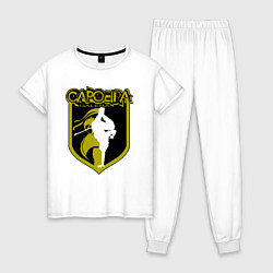 Пижама хлопковая женская Capoeira - Galera, цвет: белый