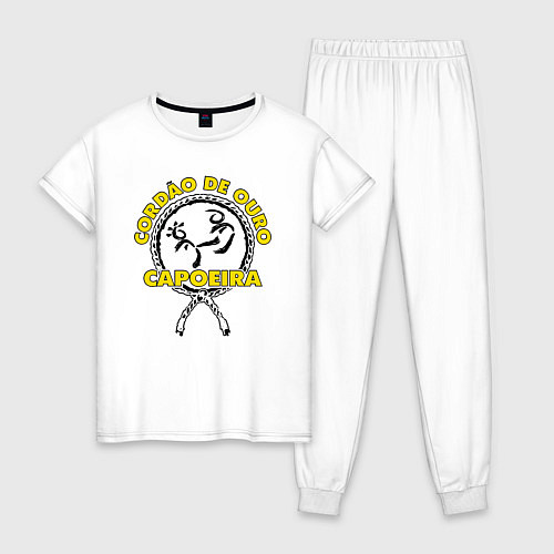 Женская пижама Capoeira Cordao de ouro / Белый – фото 1