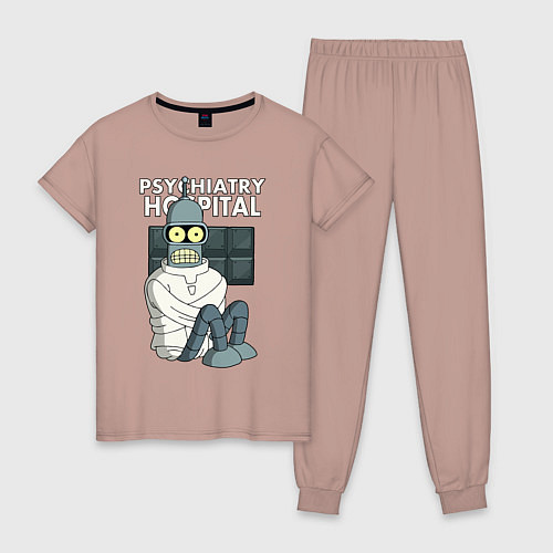 Женская пижама Bender - hospital / Пыльно-розовый – фото 1