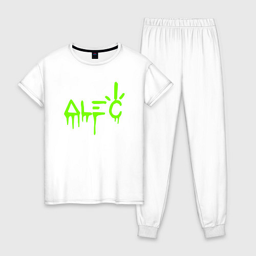 Женская пижама Alec Monopoly - лого / Белый – фото 1