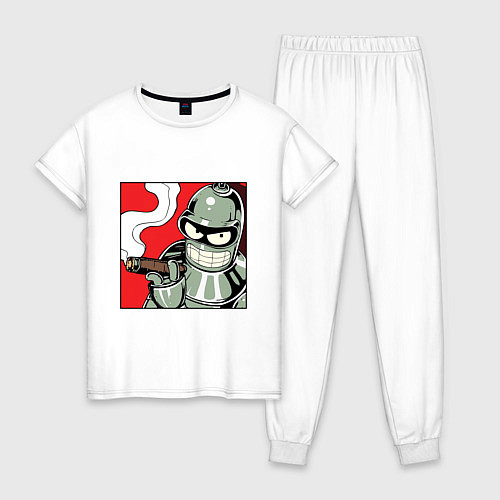 Женская пижама Smoke Bender / Белый – фото 1