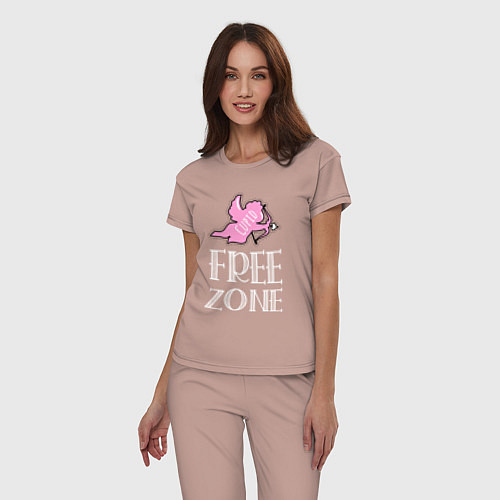 Женская пижама Cupid free zone / Пыльно-розовый – фото 3
