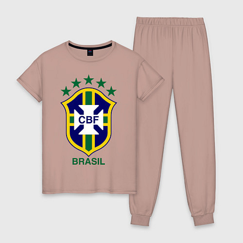 Женская пижама Brasil CBF / Пыльно-розовый – фото 1