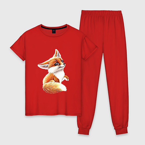 Женская пижама Лисёнок / Красный – фото 1