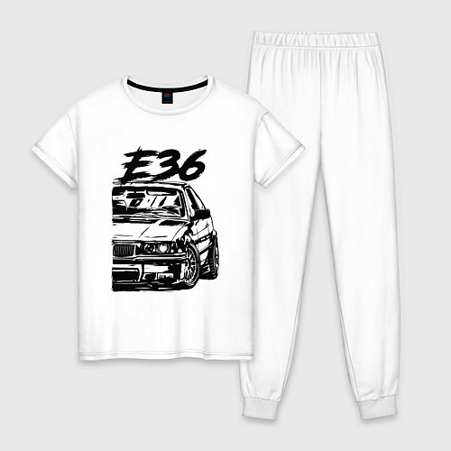 Женская пижама BMW E36 / Белый – фото 1