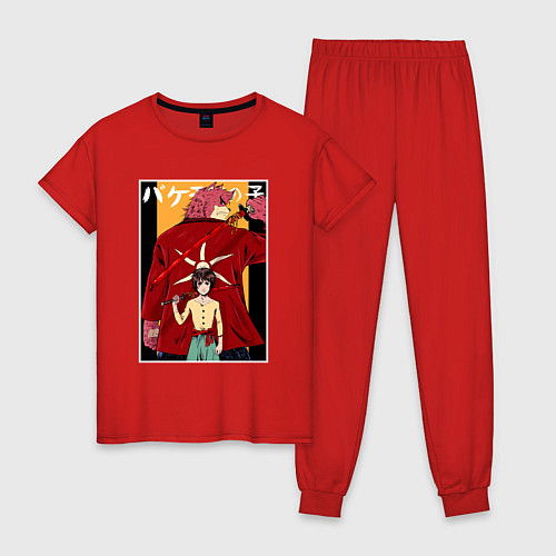 Женская пижама Kumatetsu and Ren art / Красный – фото 1