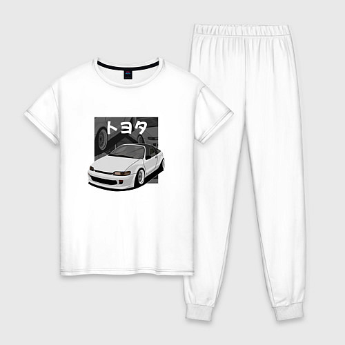 Женская пижама Toyota Sera JDM Retro Design / Белый – фото 1