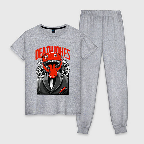 Женская пижама Смертельные шутки / Меланж – фото 1