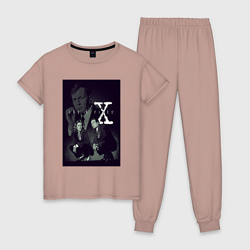 Женская пижама X poster / Пыльно-розовый – фото 1