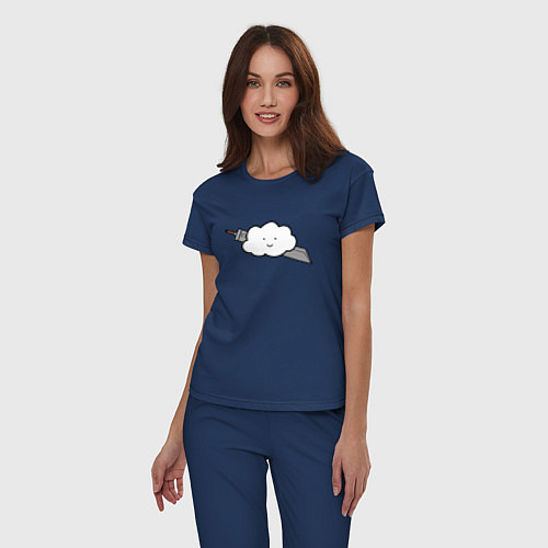 Женская пижама Cloud Strife / Тёмно-синий – фото 3