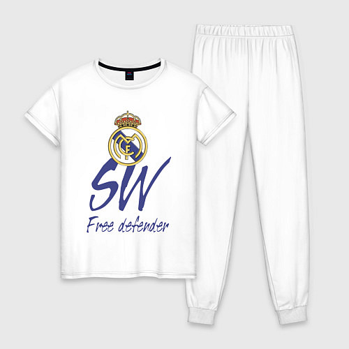 Женская пижама Real Madrid - Spain - sweeper / Белый – фото 1