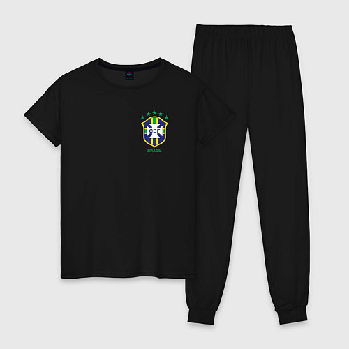 Женская пижама Сборная Бразилии / Черный – фото 1