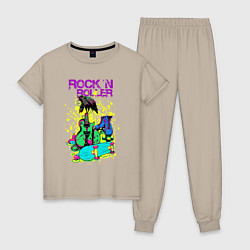 Женская пижама Граффити рок-н-роллер