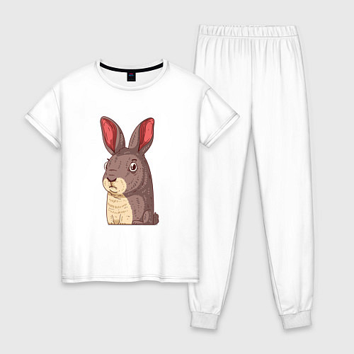 Женская пижама Кролик-символ года / Белый – фото 1