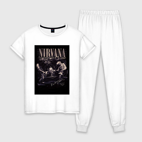 Женская пижама Nirvana live / Белый – фото 1