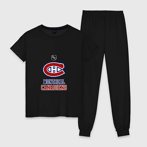 Женская пижама Монреаль Канадиенс - НХЛ / Черный – фото 1