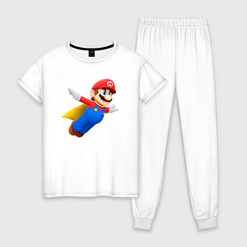 Женская пижама Марио в полёте / Белый – фото 1