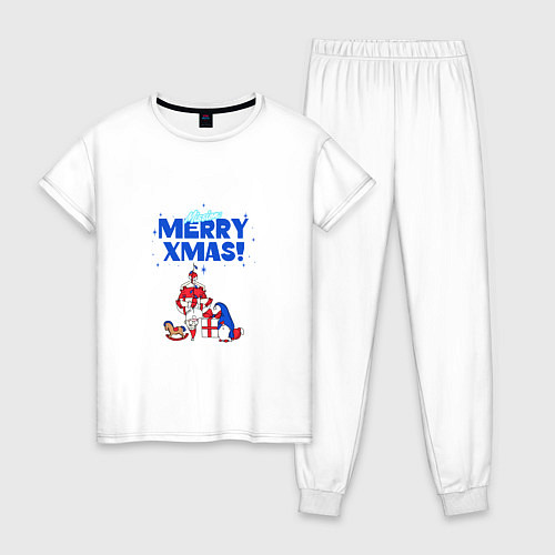 Женская пижама Mission merry xmas / Белый – фото 1