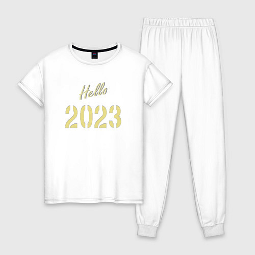 Женская пижама Hello 2023 / Белый – фото 1