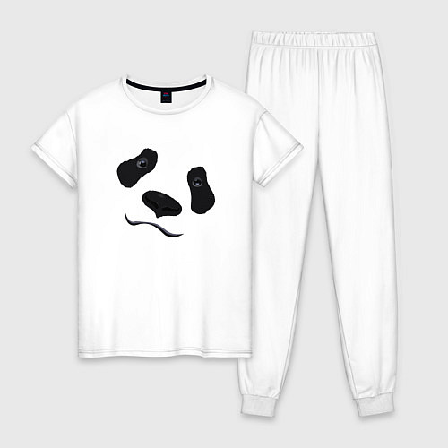 Женская пижама Взгляд панды / Белый – фото 1