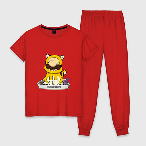 Женская пижама Mario super kitty / Красный – фото 1