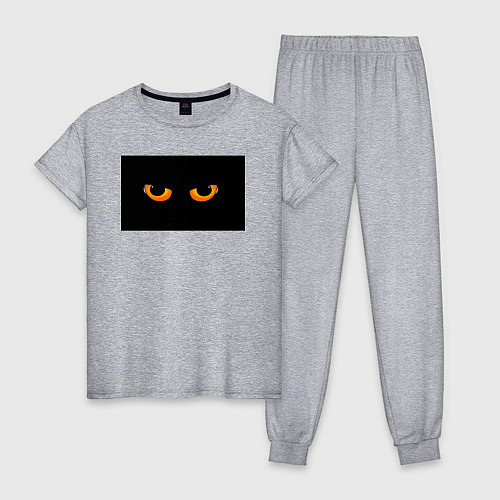 Женская пижама Глаза из тьмы / Меланж – фото 1