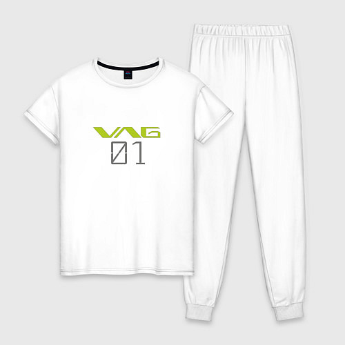 Женская пижама VAG Evangelion style / Белый – фото 1