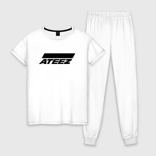 Женская пижама Ateez big logo / Белый – фото 1
