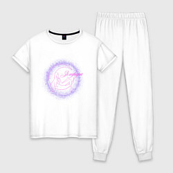 Пижама хлопковая женская Земфира новая, цвет: белый