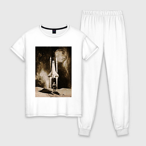 Женская пижама Космос-Aelliren / Белый – фото 1