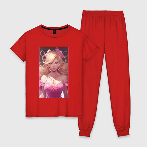 Женская пижама Обиженная принцесса / Красный – фото 1