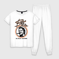Пижама хлопковая женская Компания Биффа, цвет: белый