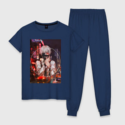 Пижама хлопковая женская Tokio Ghoul, цвет: тёмно-синий