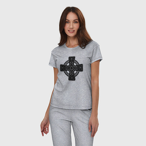 Женская пижама Кельтский крест / Меланж – фото 3