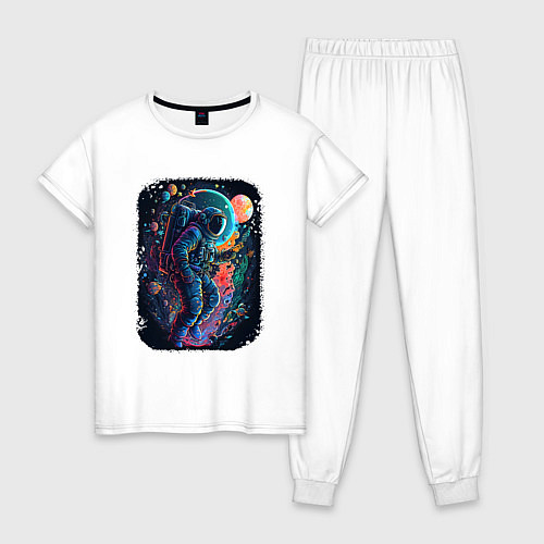 Женская пижама В поисках новых миров / Белый – фото 1