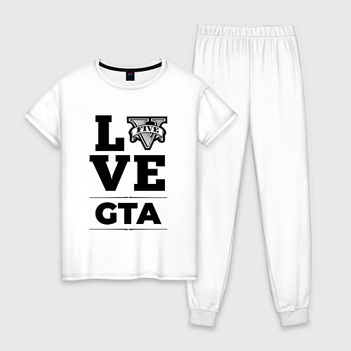 Женская пижама GTA love classic / Белый – фото 1