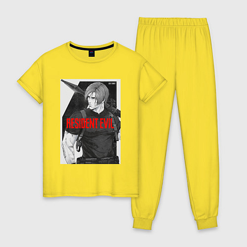 Женская пижама Леон с базукой - Resident / Желтый – фото 1