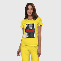Пижама хлопковая женская Леон с базукой - Resident, цвет: желтый — фото 2