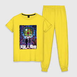 Пижама хлопковая женская Персонажи аниме - Великая небесная стена, цвет: желтый
